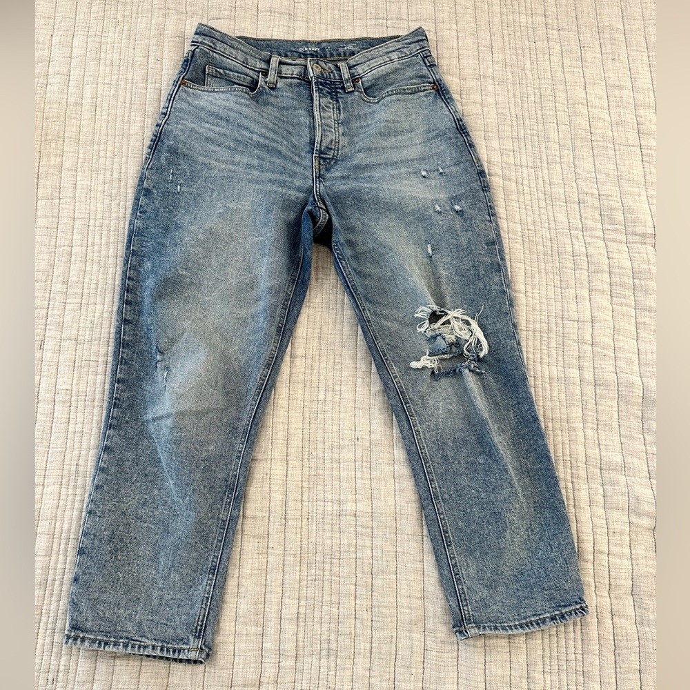 OLD NAVY EXTRA HIGH RISE CURVY
SKY HI STRAIGHT SECRET SLIM POCKETS